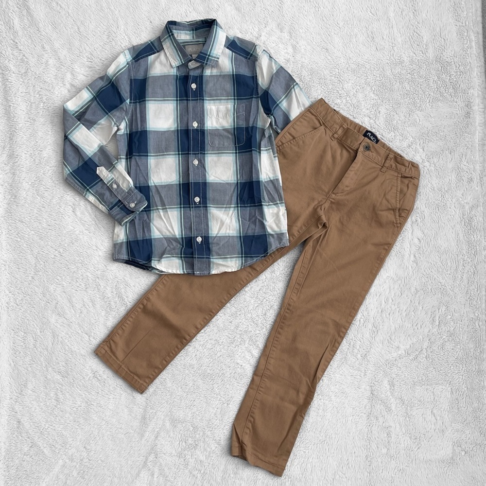The Children’s Place Boy’s 2PC Shirt (7/8) & Pants  (8)
